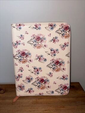 Matilda Jane Floral Tablet Cover in Cream, Pink, Blue new